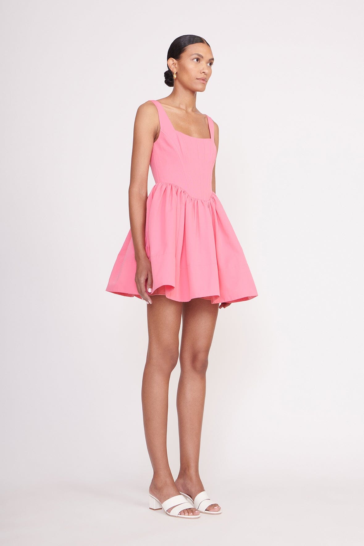 staud pink dress